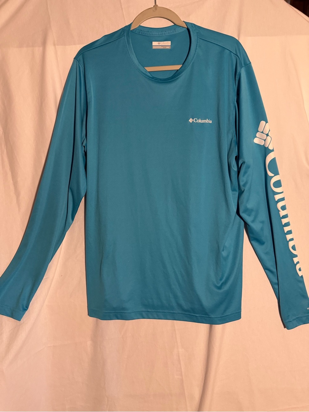 #439 Columbia Men's Long Sleeve Swim Shirt - Teal